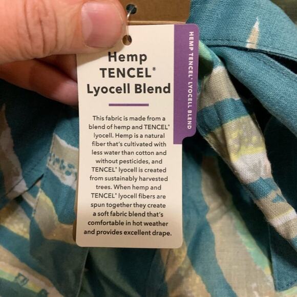 NWT Patagonia palm of my heart women’s shorts w tie front! Hemp fabric blend! - Picture 5 of 6